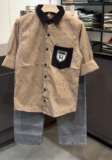 Men’s Shirt and Jeans Combo – Casual Comfort with Effortless Style