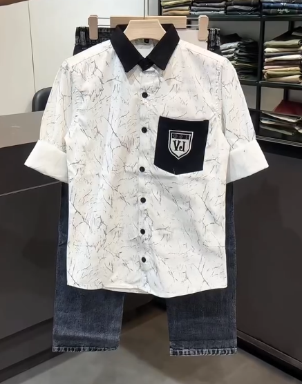 Men’s Shirt and Jeans Combo – Casual Comfort with Effortless Style