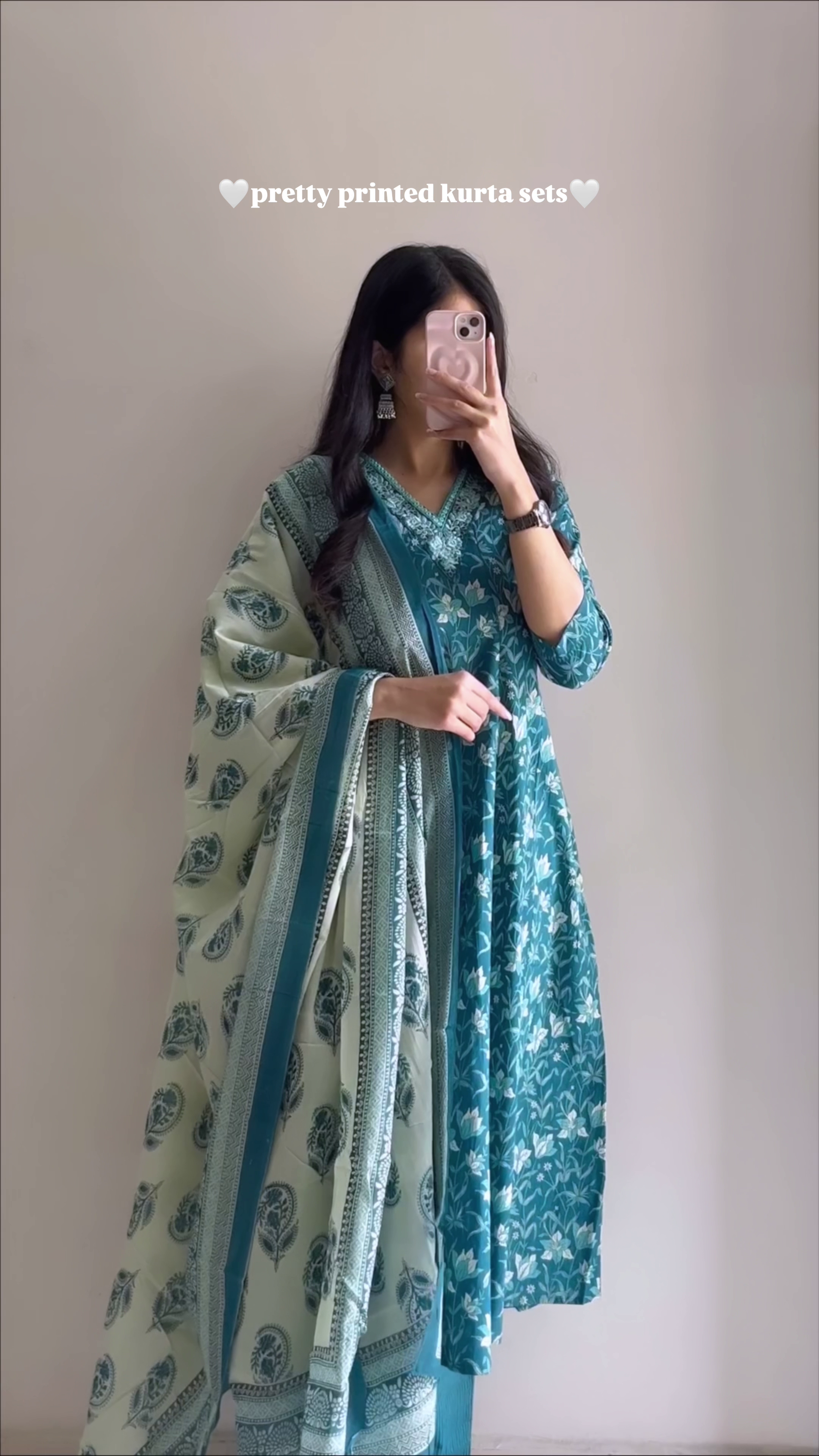 Timeless Grace: Embroidered Kurta with Trouser & Dupatta Set