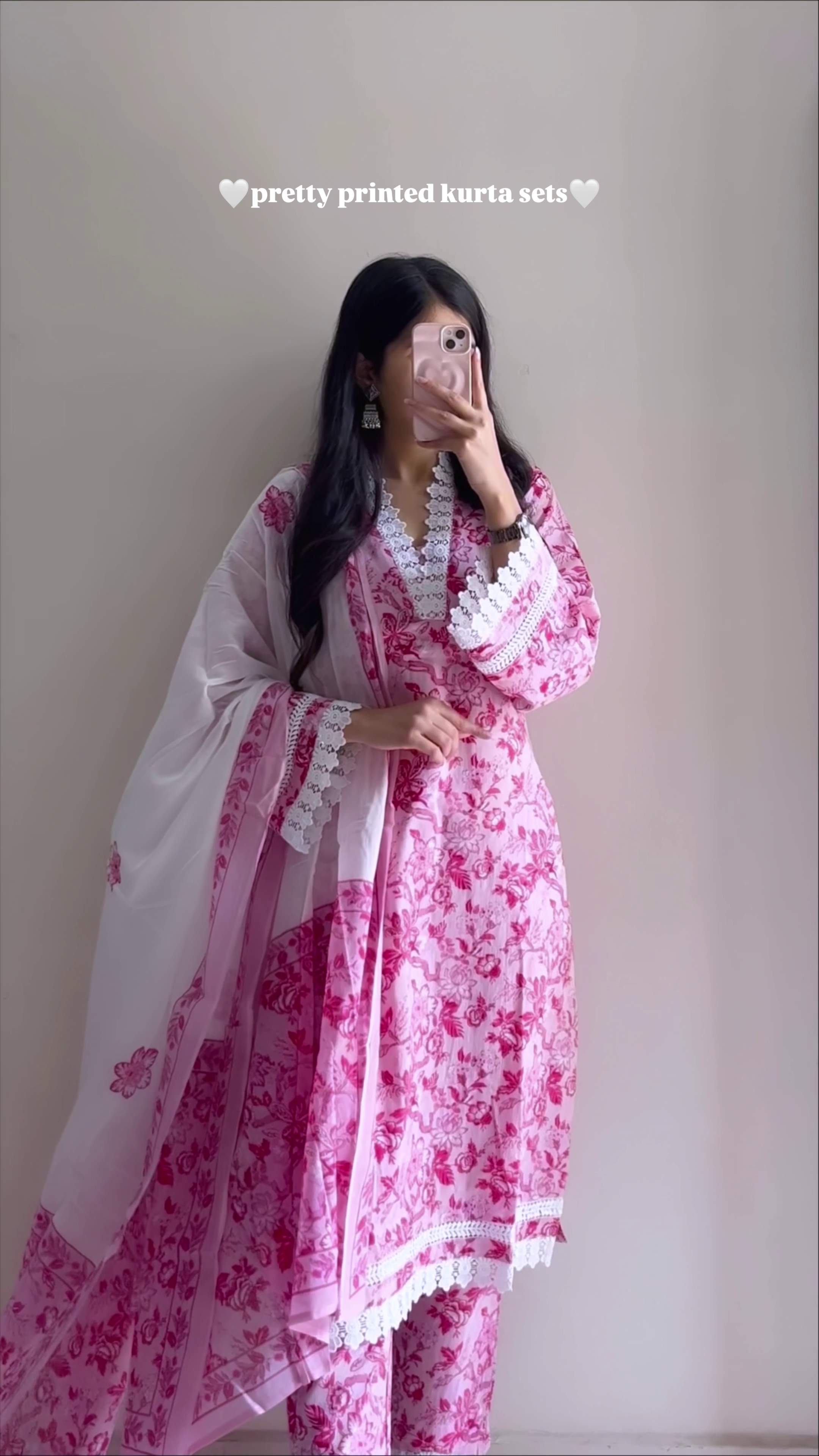 Timeless Grace: Embroidered Kurta with Trouser & Dupatta Set