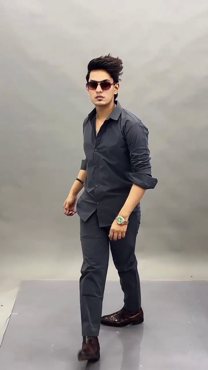 Men’s Formal Cotton-Blend Dress Shirt with Trousers Combo – Sharp, Comfortable & Office-Ready