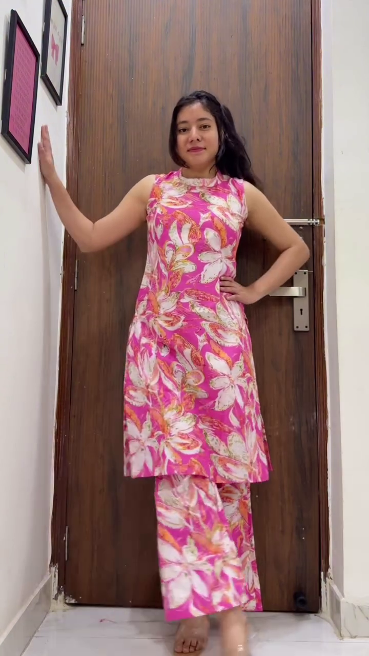Step Into Playful Elegance with the Flamingo Co-ord Set – Chic, Comfortable, and Effortlessly Stylish