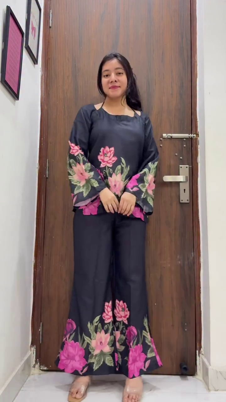Step Into Playful Elegance with the Flamingo Co-ord Set – Chic, Comfortable, and Effortlessly Stylish