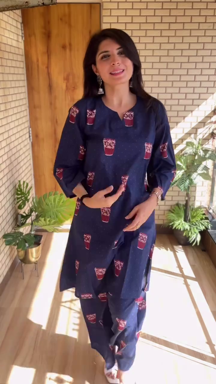 Radiant & Comfortable: Yellow Cotton Kurta Set for Everyday Elegance