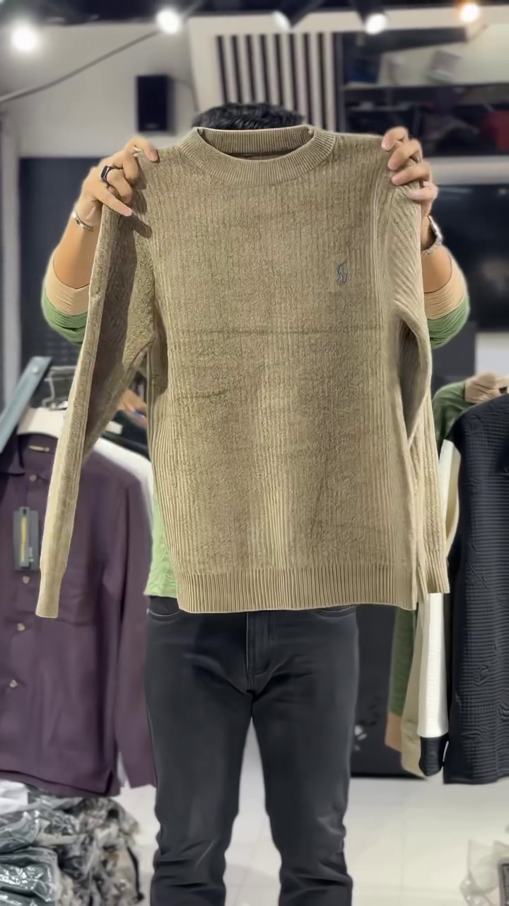 Timeless & Cozy: Beige Crewneck Sweater
