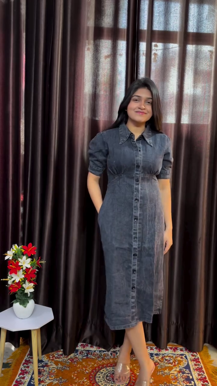 Casual & Chic: Denim Shirt Dress