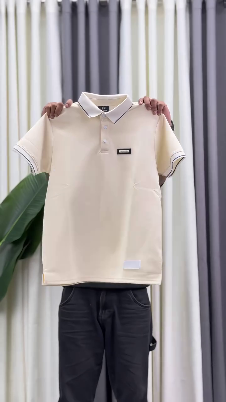 Classic Beige Polo T-Shirt – Timeless Style Meets Everyday Comfort