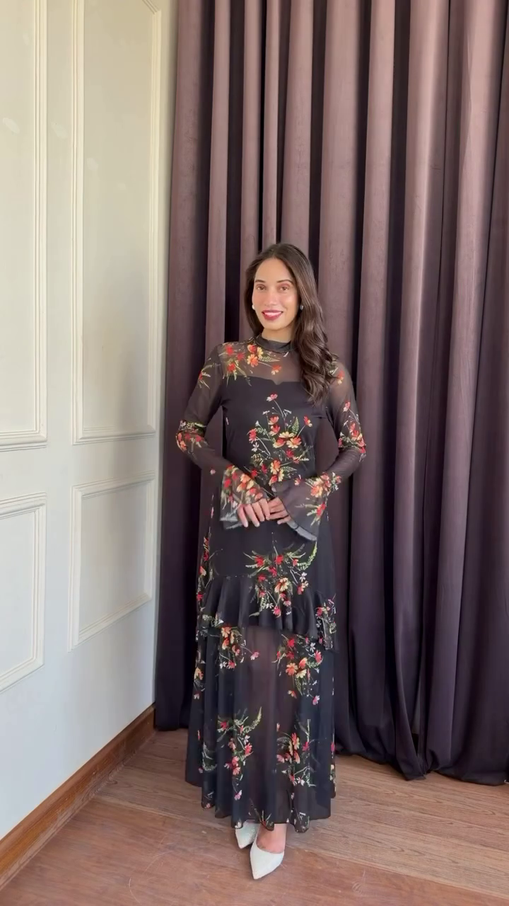 Blush Floral Tie-Strap Bustier Maxi Dress – Romantic Elegance with Effortless Style