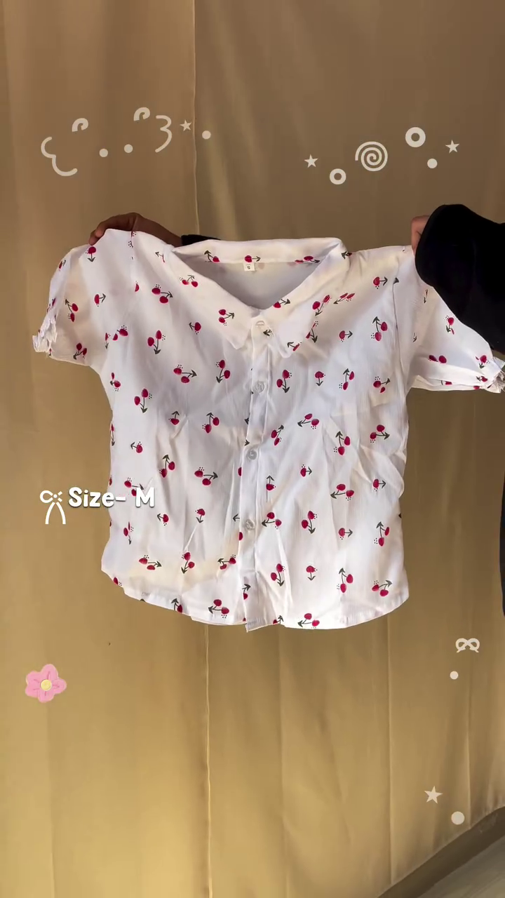 **❤️ Cute Red Gingham Peplum Top with Lace Straps – Size M**