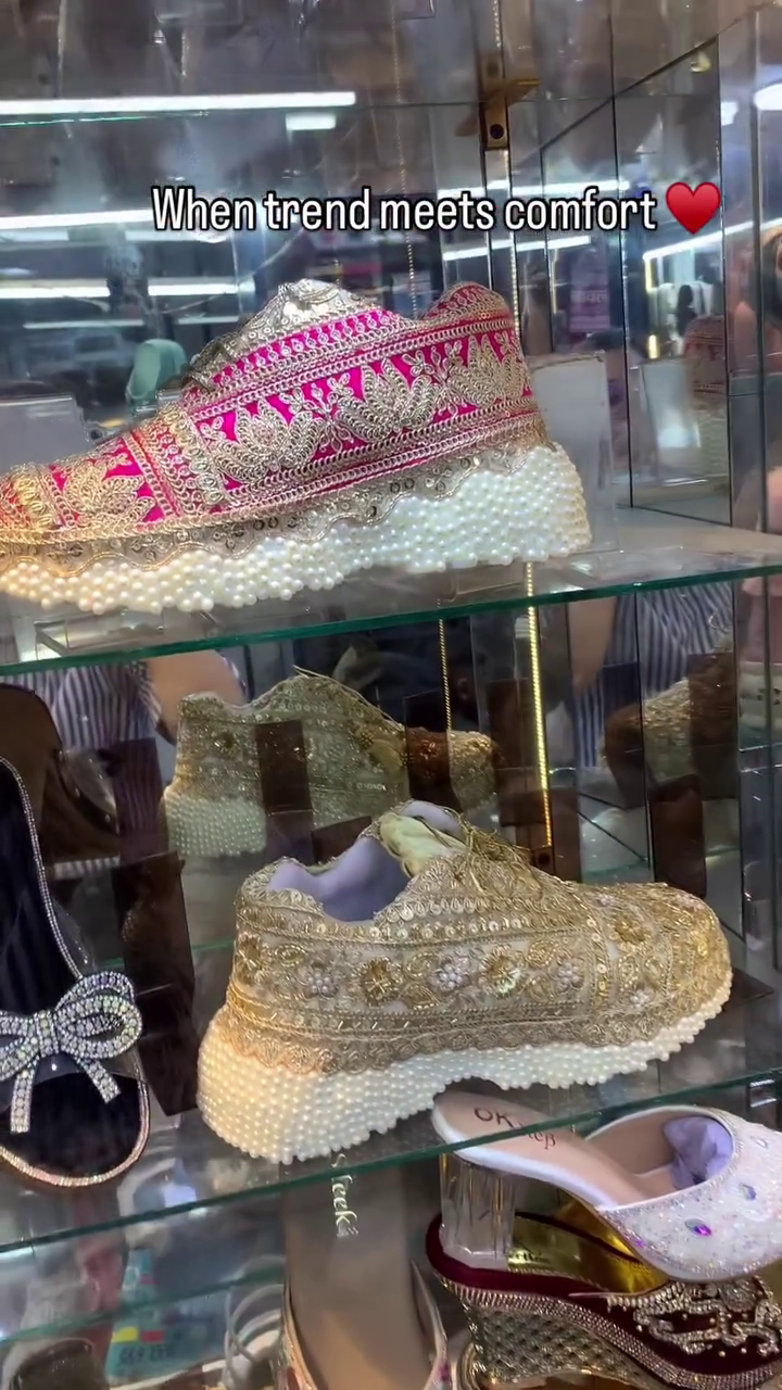 👟✨ Designer Embellished Sneakers – Where Tradition Meets Trend