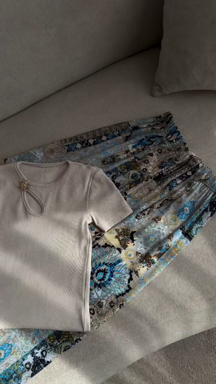 🌿 Elegant Printed Co-ord Set – Effortless Chic & Comfort