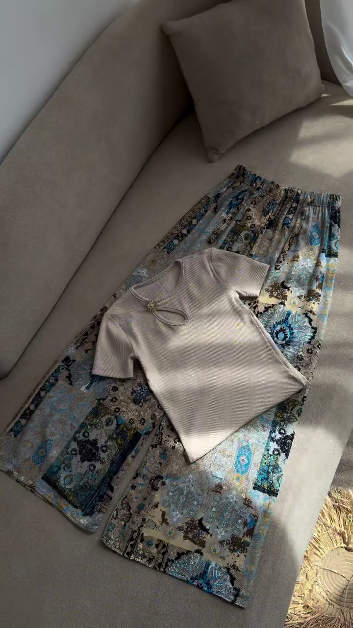 🌿 Elegant Printed Co-ord Set – Effortless Chic & Comfort