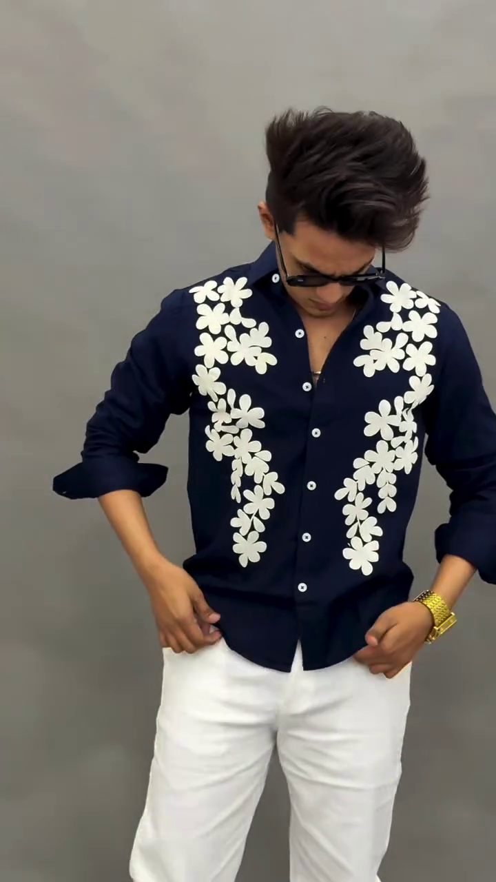 🌸 Pink Floral Statement Shirt – Bold, Fresh & Trendy