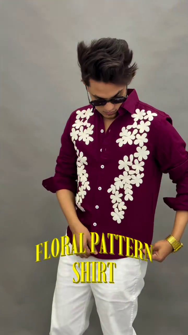 🌸 Pink Floral Statement Shirt – Bold, Fresh & Trendy