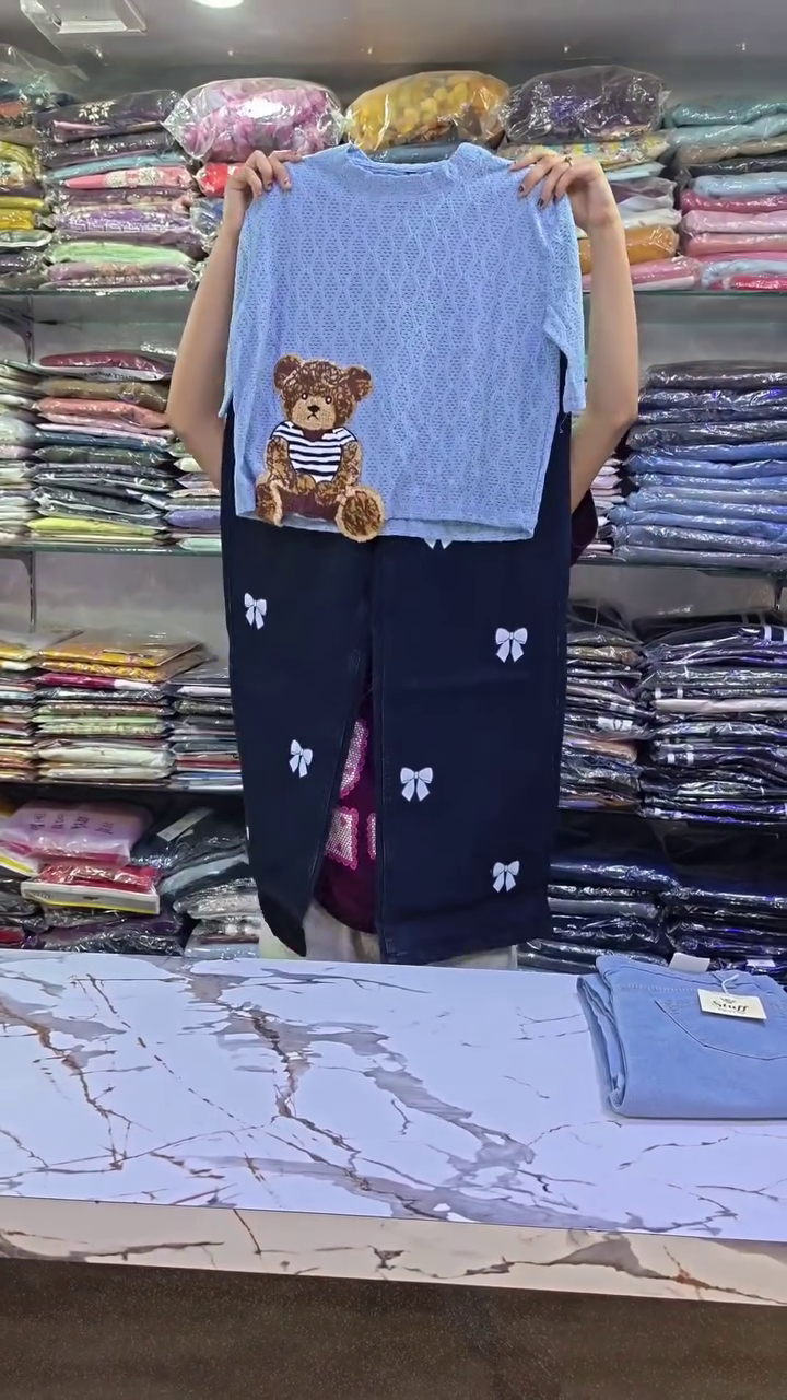 🧸 Cute Teddy Co-Ord Set – Soft, Stylish & Super Adorable