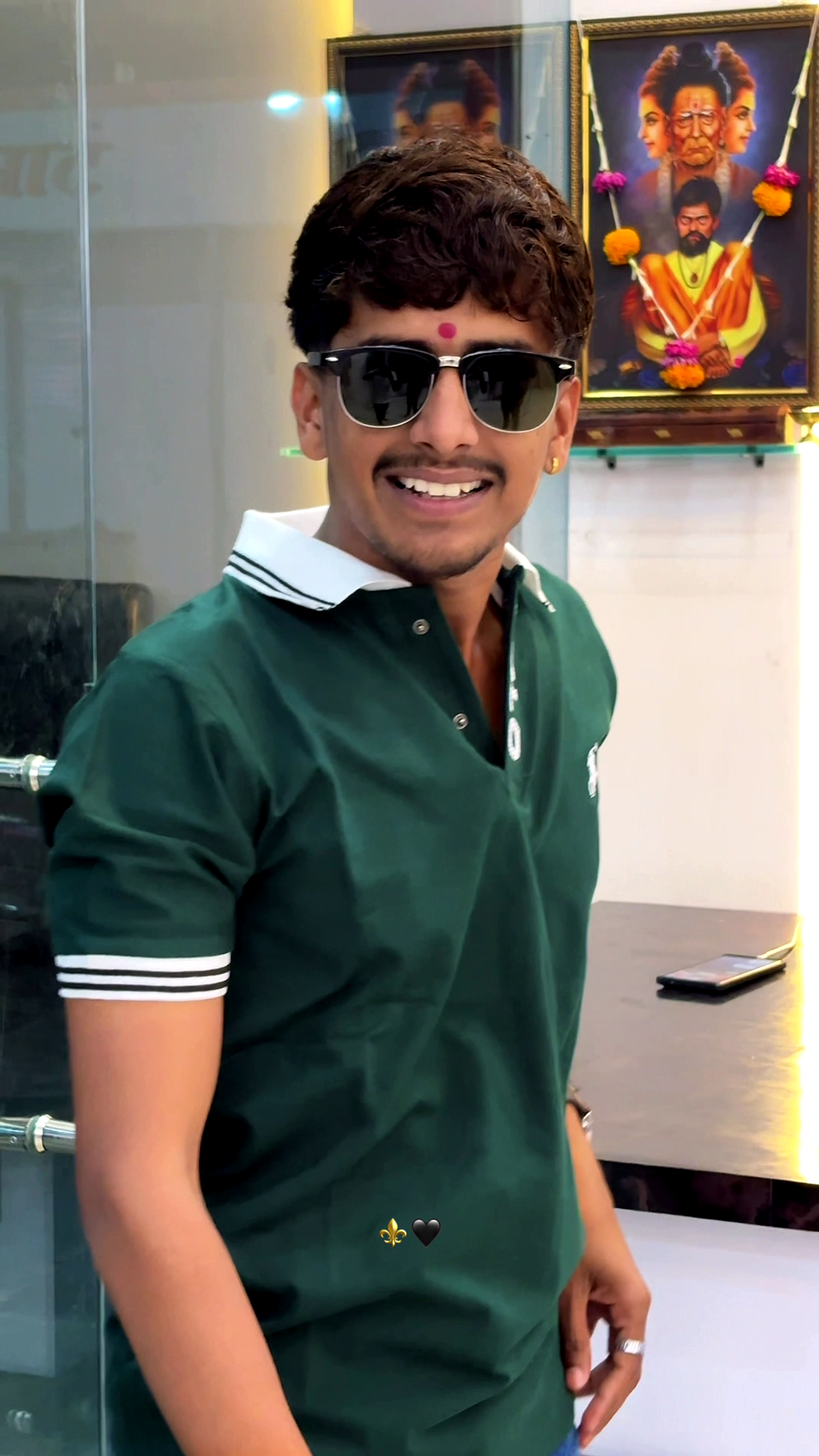 Classic & Casual: Green Men’s Polo T-Shirt