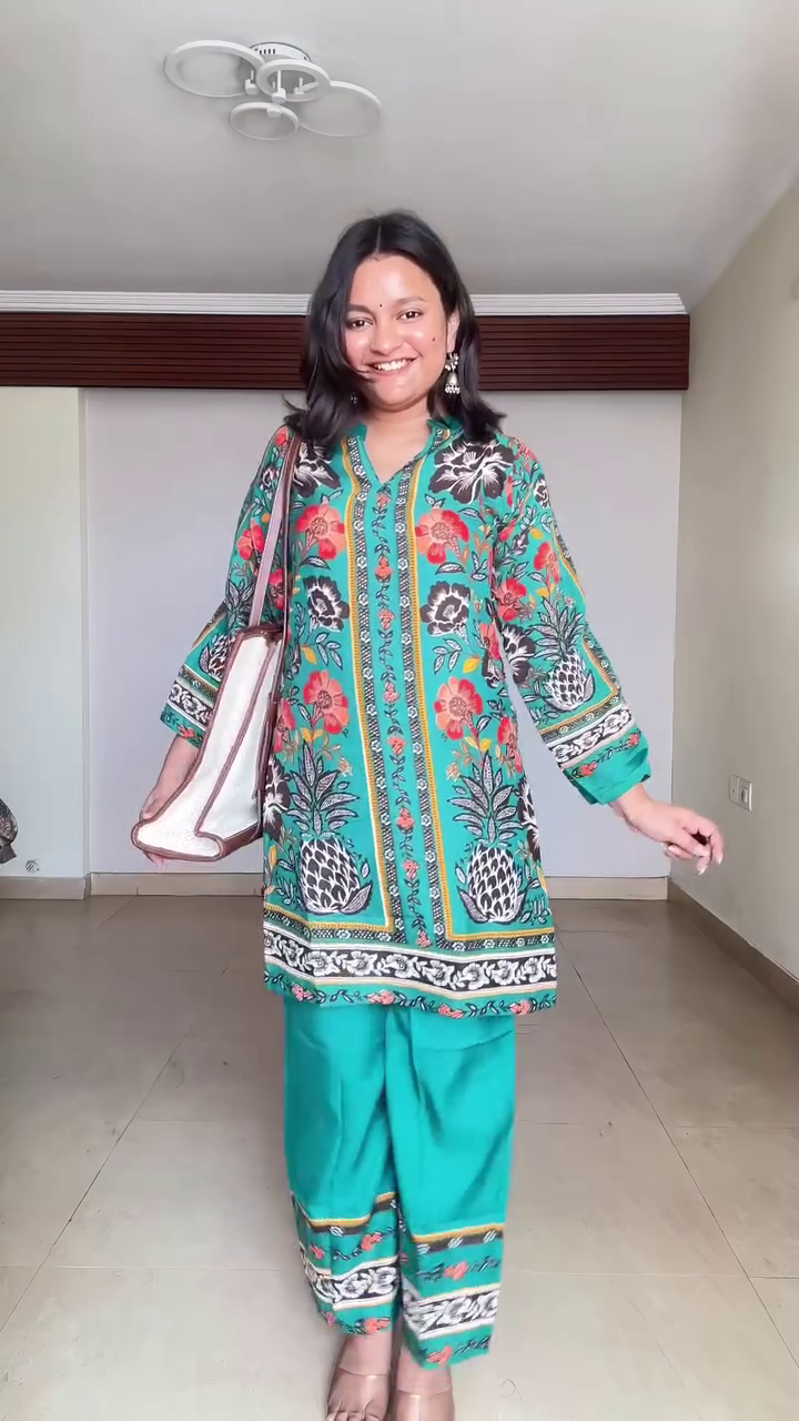 Elegant & Breezy: White Floral Embroidered A-Line Cotton Kurta Set for Women