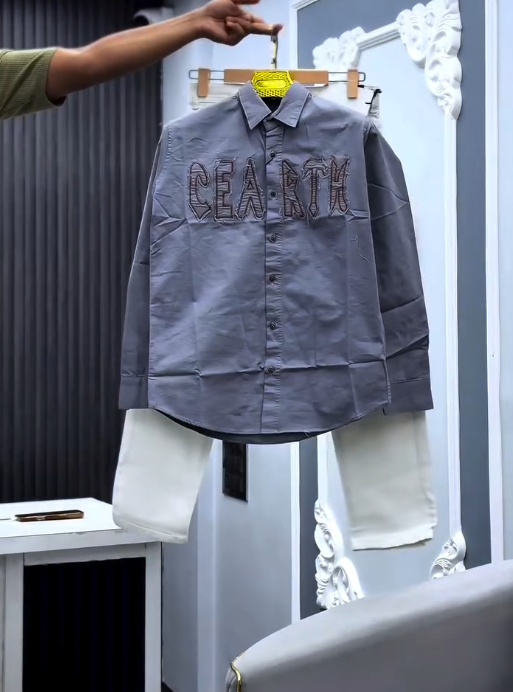 Effortless Style: Men’s Casual Shirt and Pants Set