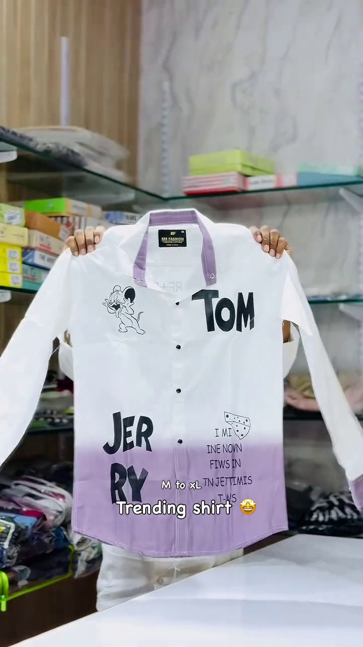 Playful Nostalgia Meets Everyday Style: Tom and Jerry Themed Men’s Shirt