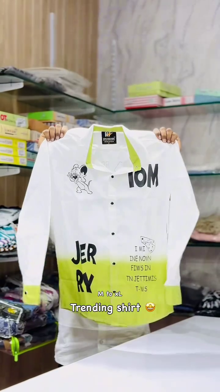 Playful Nostalgia Meets Everyday Style: Tom and Jerry Themed Men’s Shirt