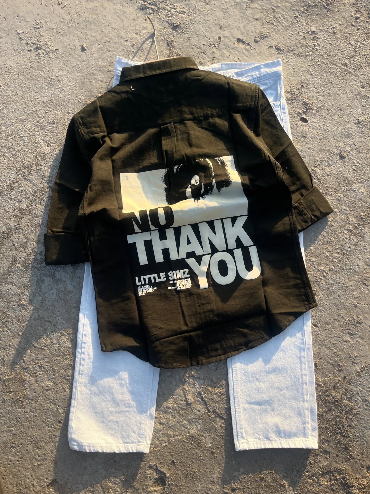 Statement Streetwear: “No Thank You” Graphic Shirt Inspired by Little Simz