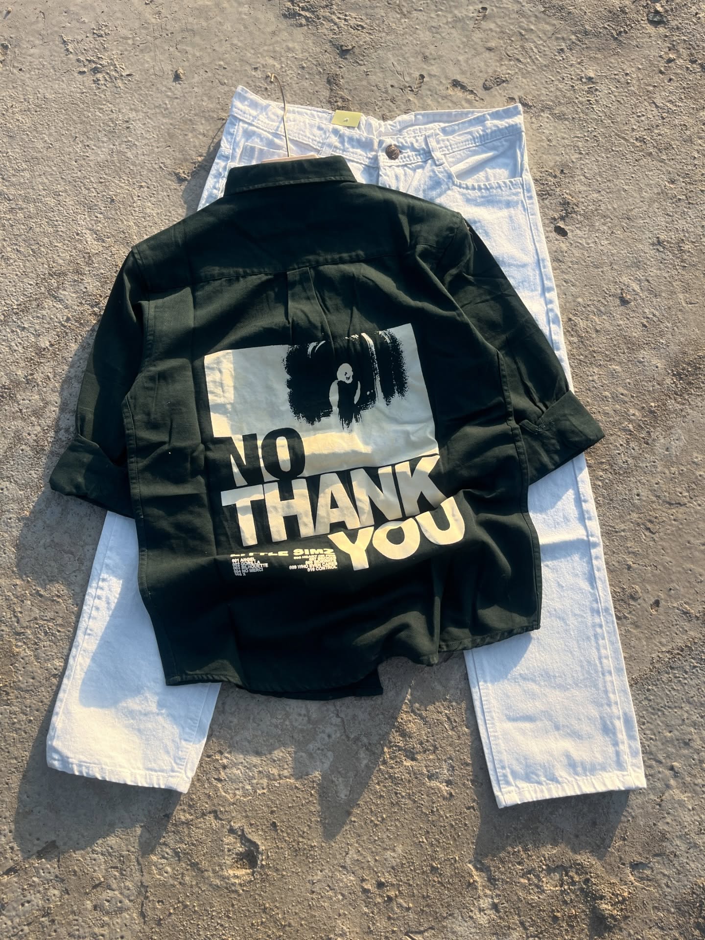 Statement Streetwear: “No Thank You” Graphic Shirt Inspired by Little Simz