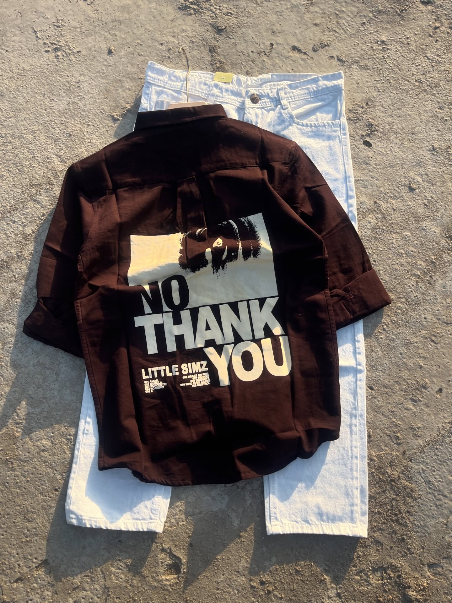 Statement Streetwear: “No Thank You” Graphic Shirt Inspired by Little Simz