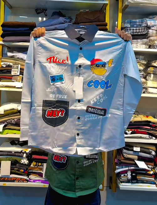 Playful Everyday Style: KiddoPanti Maroon Printed Casual Shirt for Boys