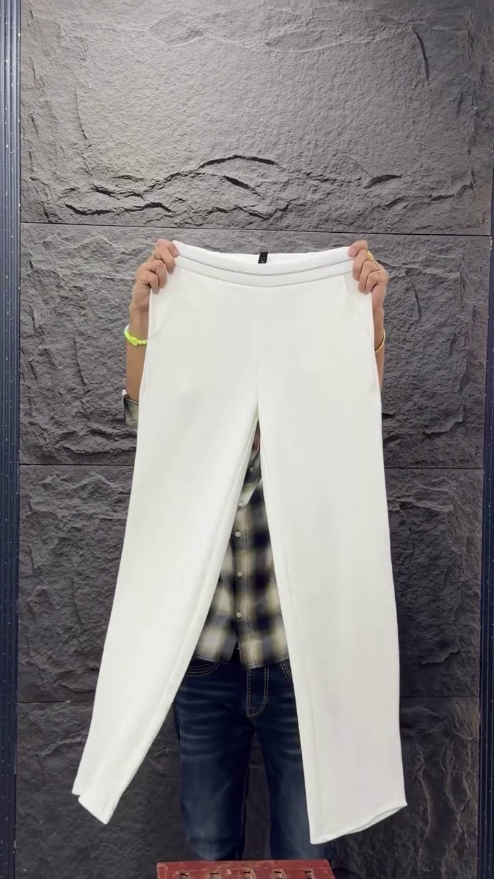 Fresh & Playful: Lime Green and White Gingham Top Paired with White Jeans