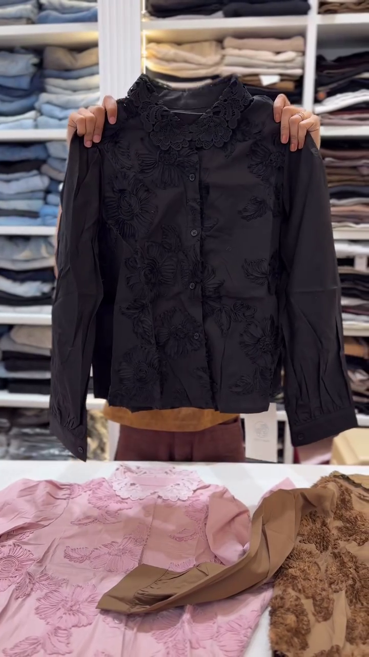 Effortless Elegance: Pink Embroidered Shirt for Timeless Everyday Style