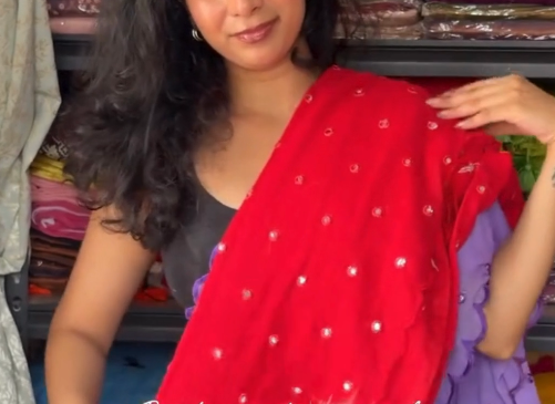 Graceful Pearl Embellished Saree – Elegant Ethnic Wear for Every Special Occasion