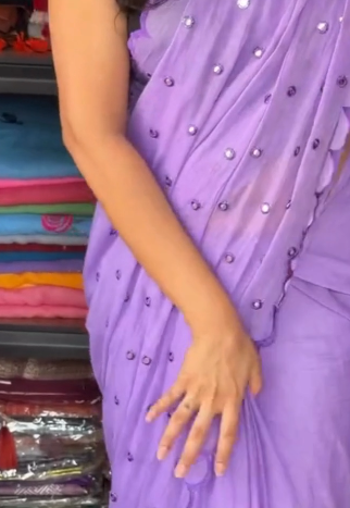 Graceful Pearl Embellished Saree – Elegant Ethnic Wear for Every Special Occasion