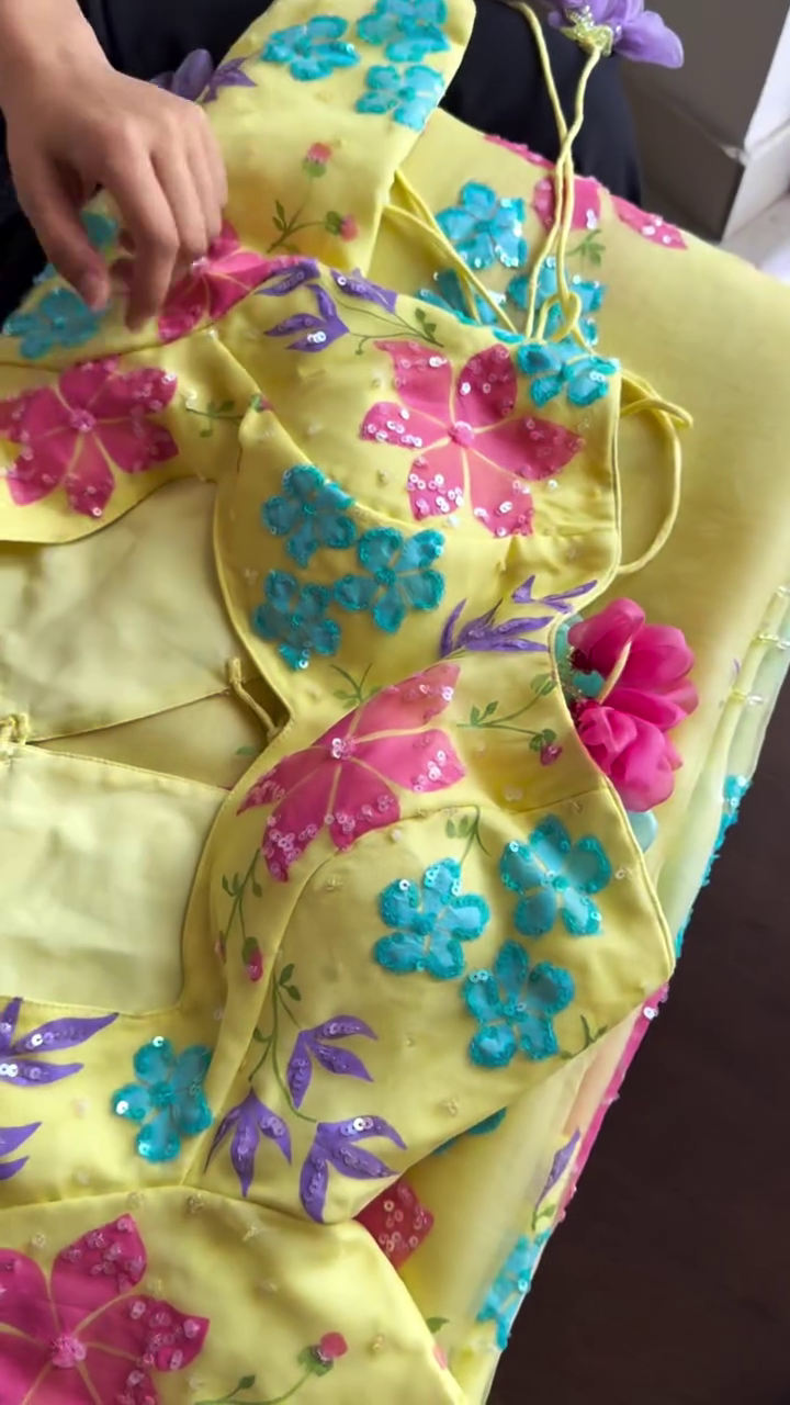 Brighten Every Celebration with Our Exquisite Yellow Floral Designer Ethnic Collection