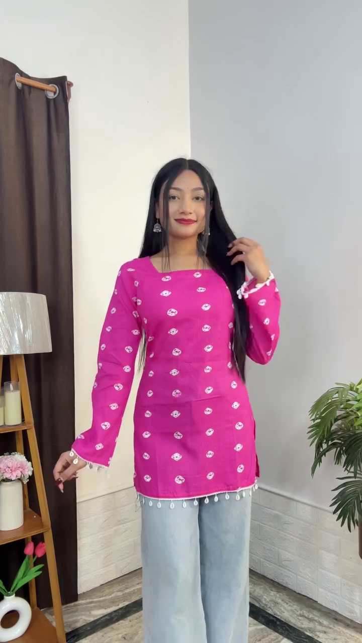 Elegant Mauve Printed Casual Top – Chic Everyday Fashion for Modern Women