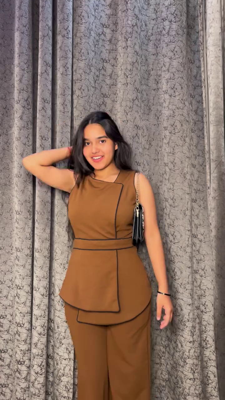 Chic Brown Co-Ord Set for Women – Sophisticated Minimalist Fashion for Effortless Elegance