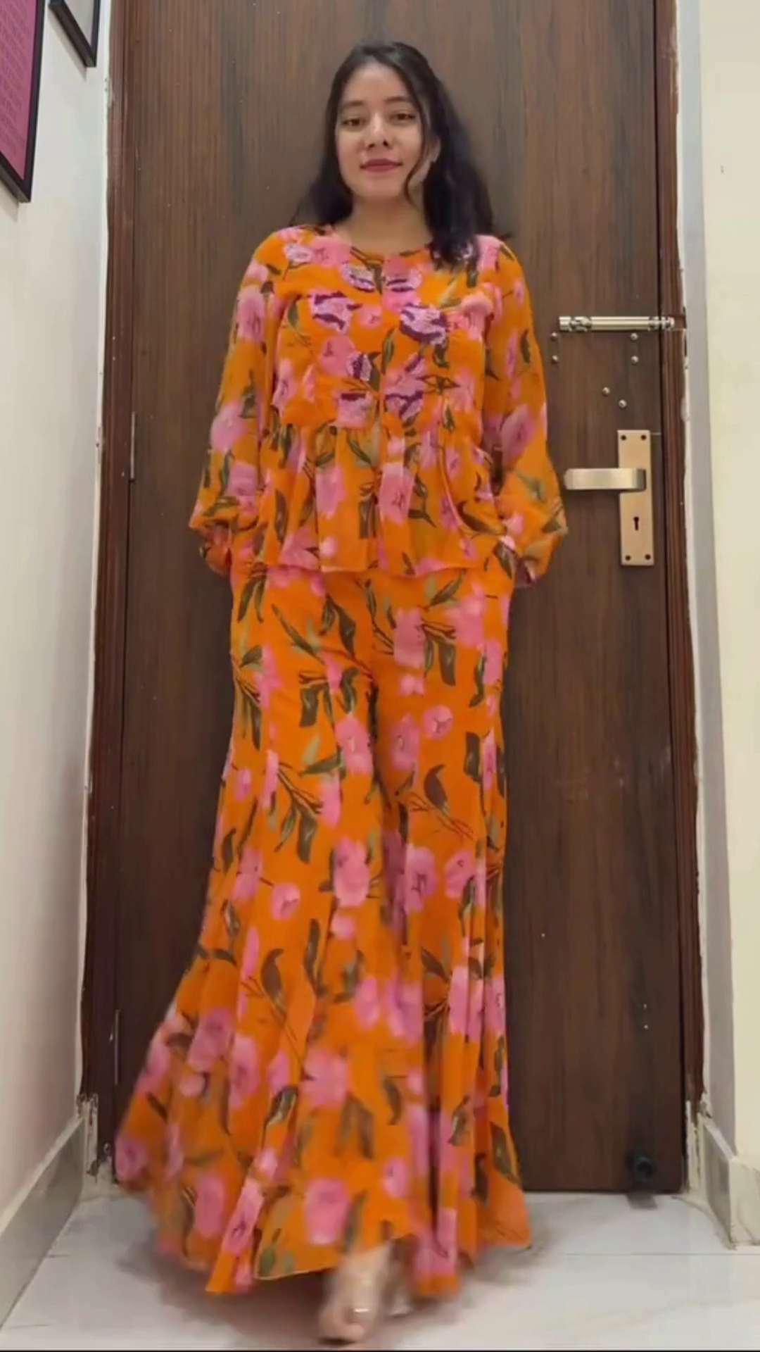 Elegant Pink Floral Co-Ord Set for Stylish Everyday Glam