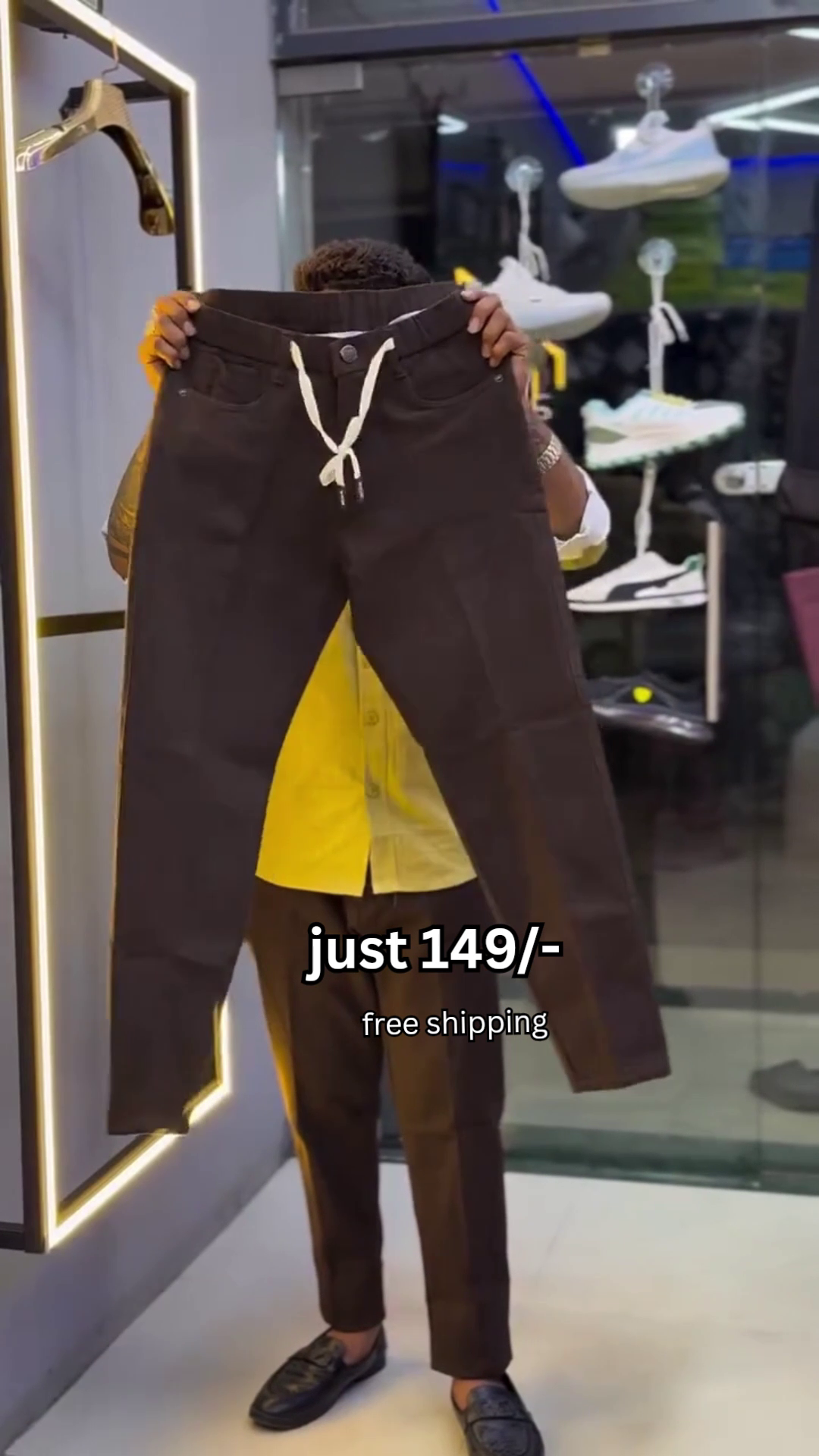 Premium White Cargo Fit Pants