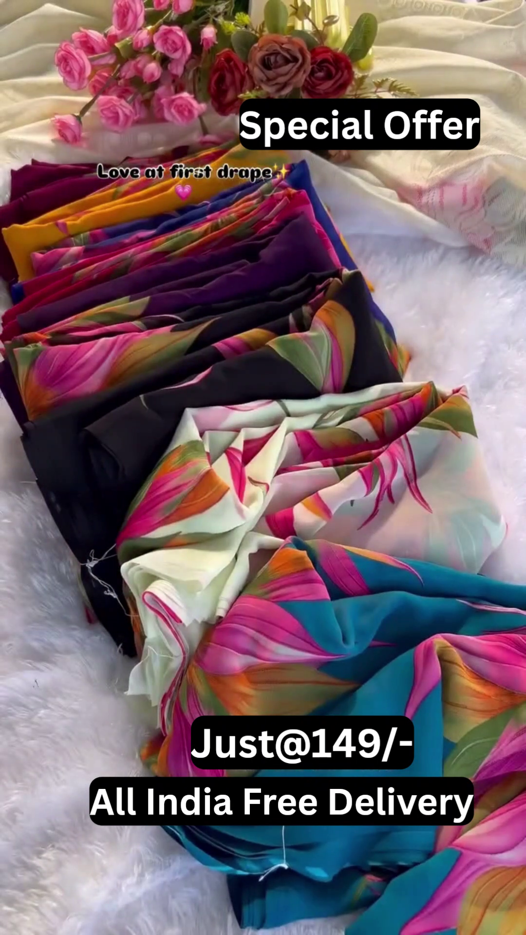 Elegant Floral Printed Saree – Soft, Stylish & Perfect for Every Occasion