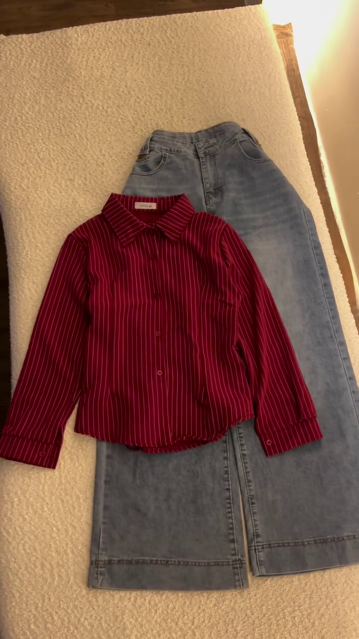 Women's Striped Corset Back Shirt – Trendy Casual & Chic Western Wear