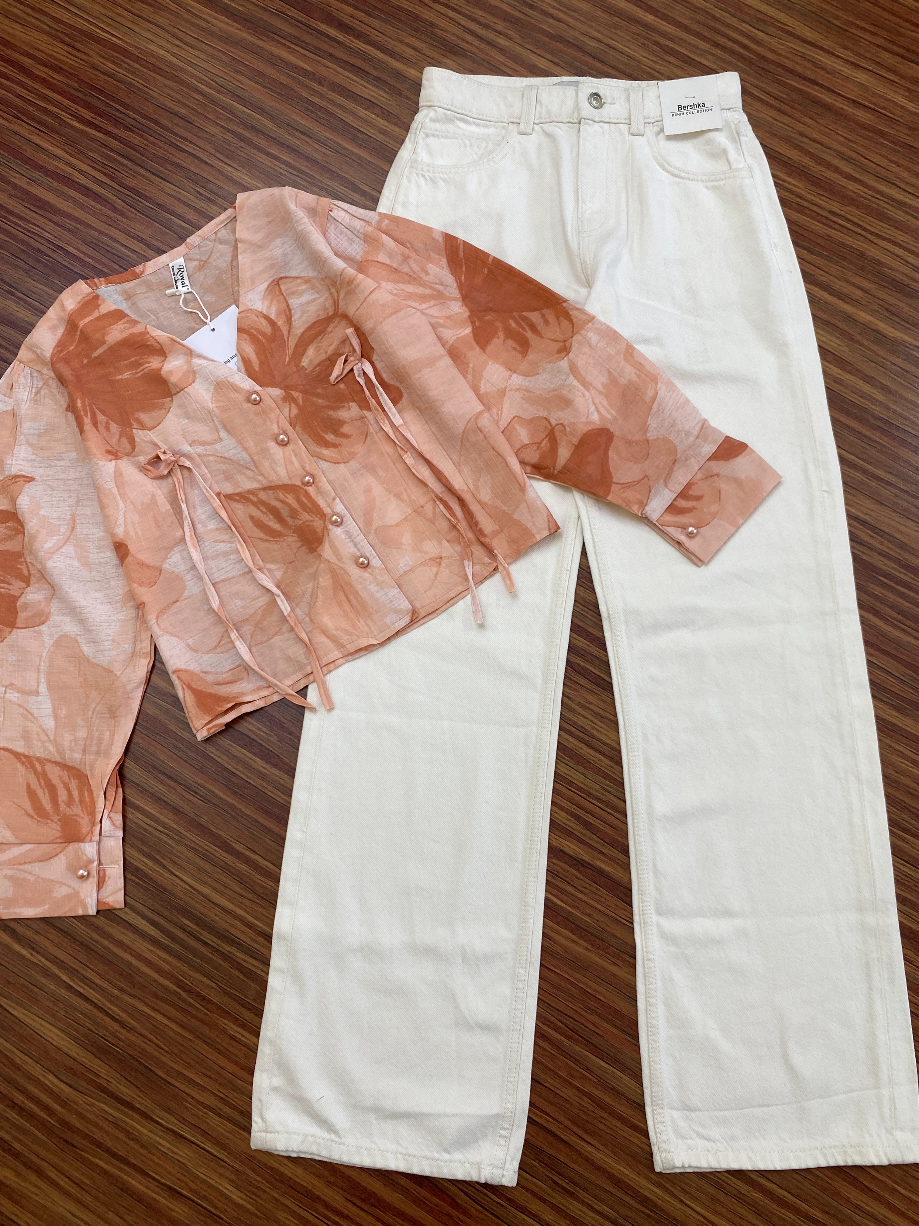 Trendy Women's Western Top & Wide Leg Jeans Co-ord Outfit – Stylish Casual Daily Wear