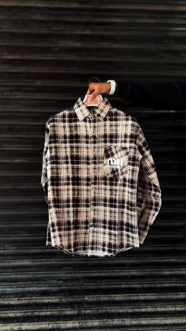 Men's Casual Brown Checkered Full Sleeve Cotton Shirt | Classic Button-Down Regular Fit Shirt for Everyday Wear