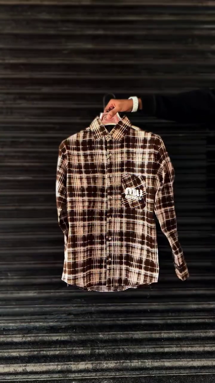 Men's Casual Brown Checkered Full Sleeve Cotton Shirt | Classic Button-Down Regular Fit Shirt for Everyday Wear