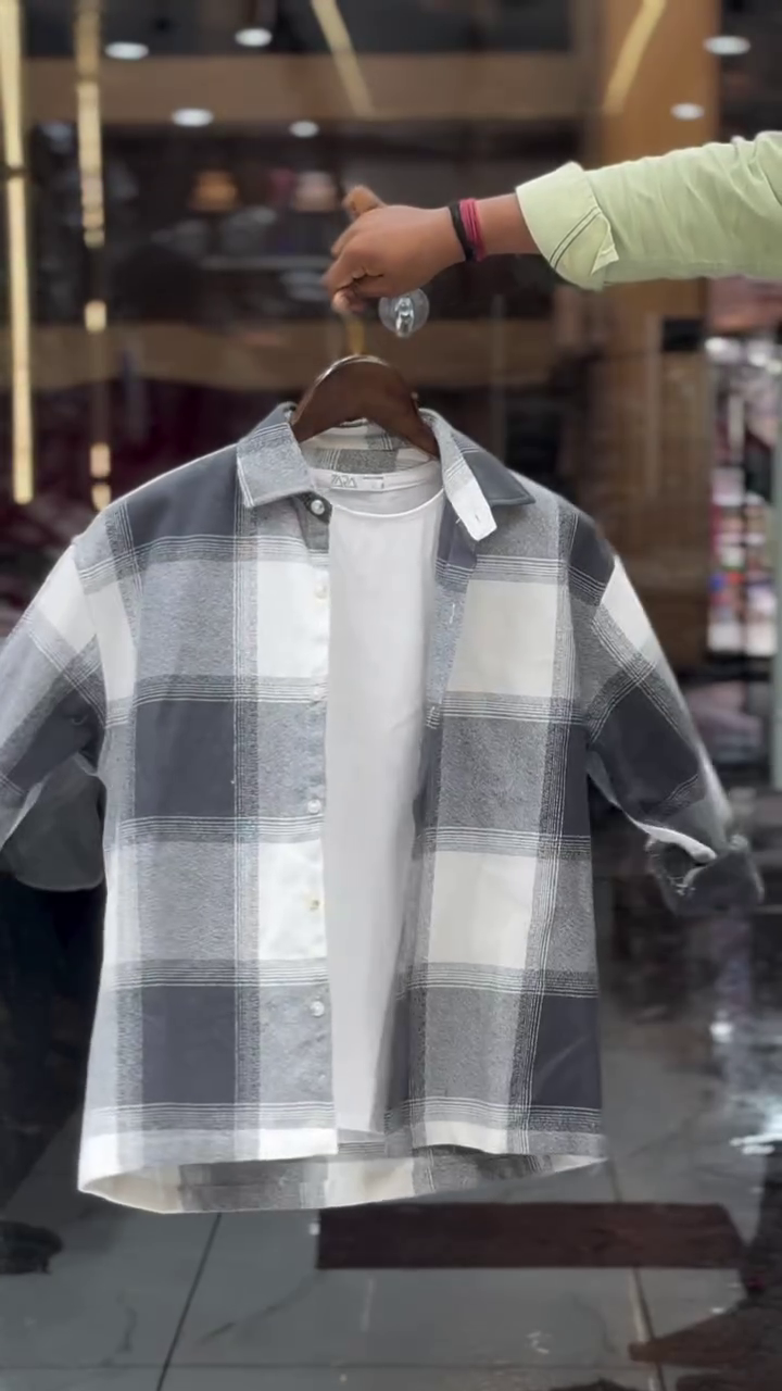 Men's Pink & White Checked Casual Shirt