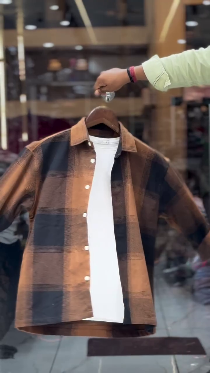 Men's Pink & White Checked Casual Shirt