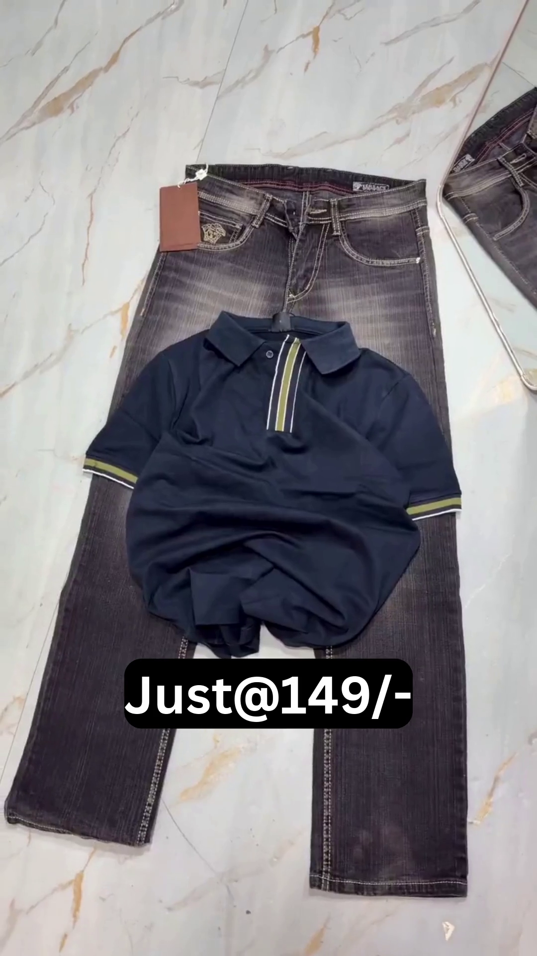 Stylish Men’s Black Jeans with Premium Pink Polo T-Shirt Combo aTrendy Casual Outfit Set for Everyday Wear, College, Outings, Parties & Modern Fashion Looks