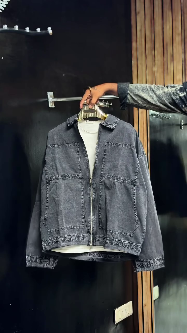 Premium  Denim Jacket – Stylish Utility Overshirt for Everyday Wear