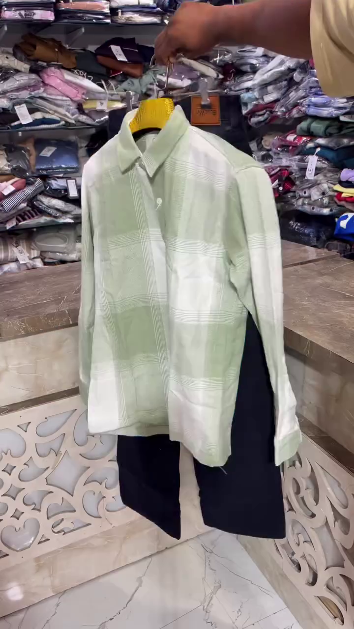 Premium Mint Checkered Shirt with Classic  – Stylish Smart Casual Men’s Outfit for Everyday Wear, Office, Travel & Weekend Occasions