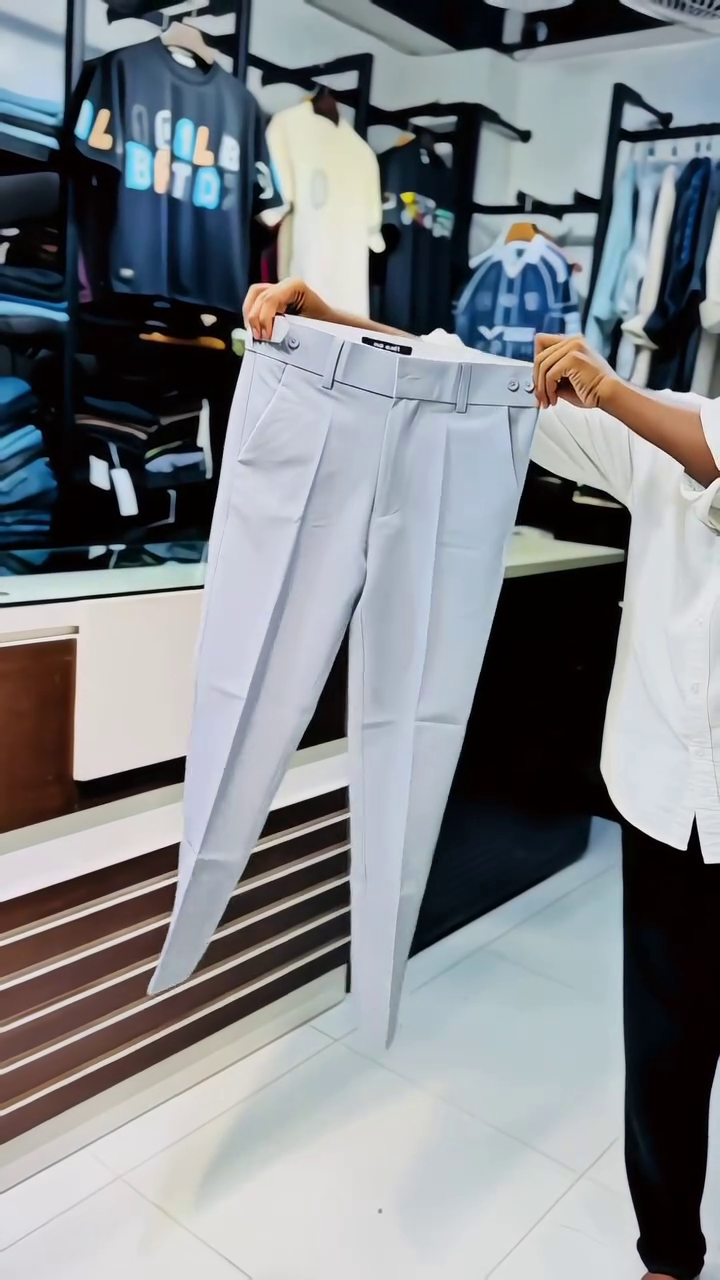 Premium  Slim Fit Formal Trousers for Men – Stylish Modern Dress Pants