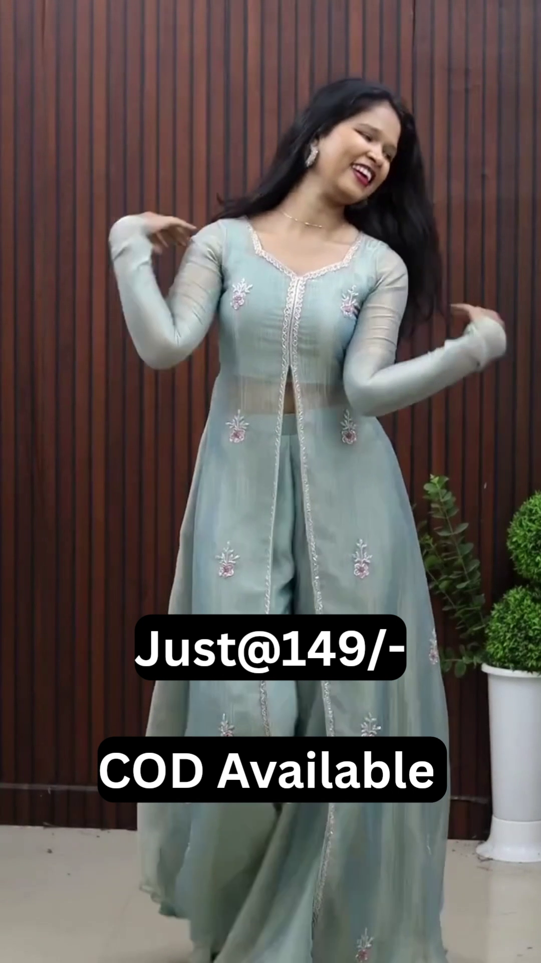 Elegant Mint Green Embroidered Kurta Set – Stylish Traditional Wear at Just ₹149 with COD Available