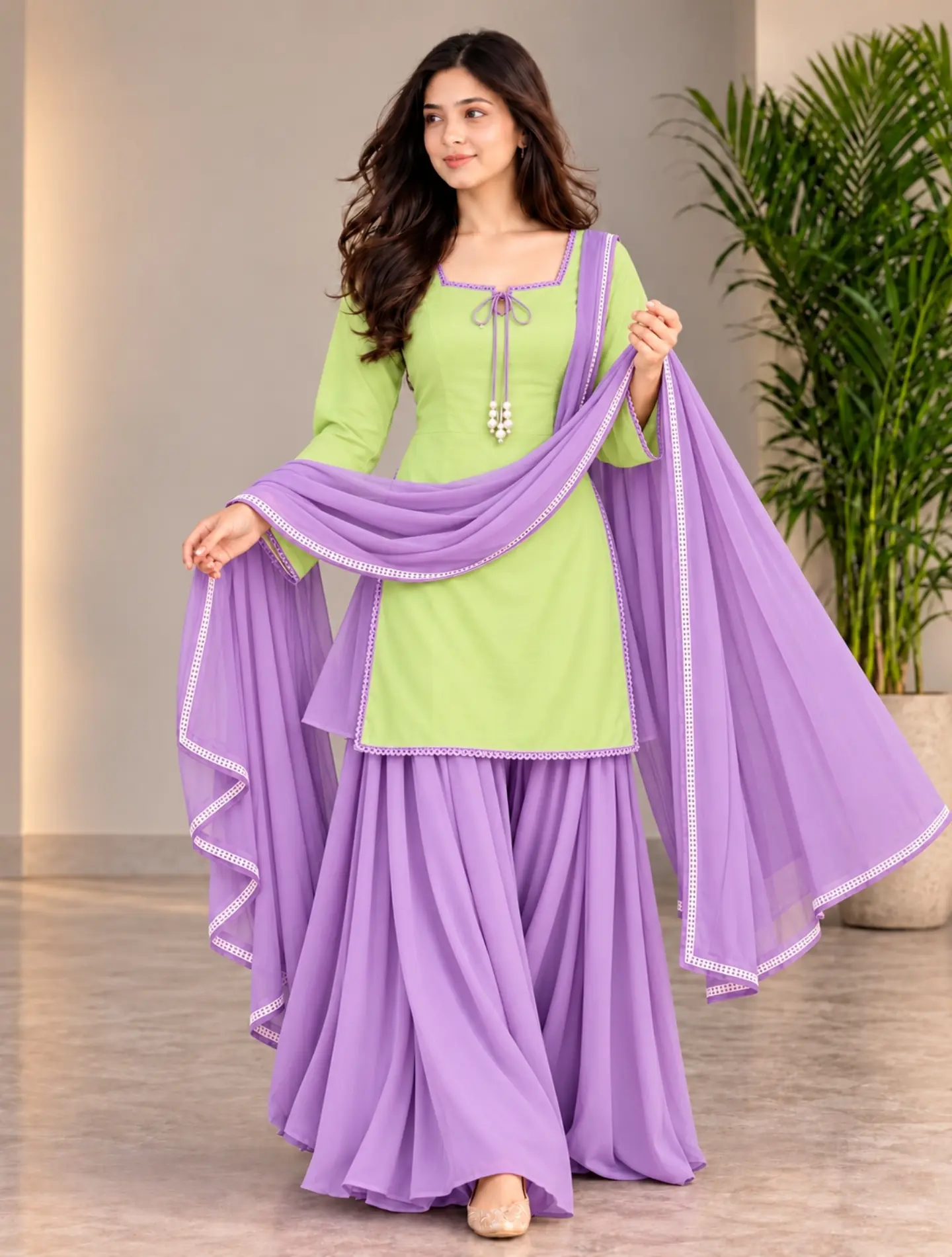 Elegant  Sharara Suit for Women – Stylish Ethnic Festive Wear